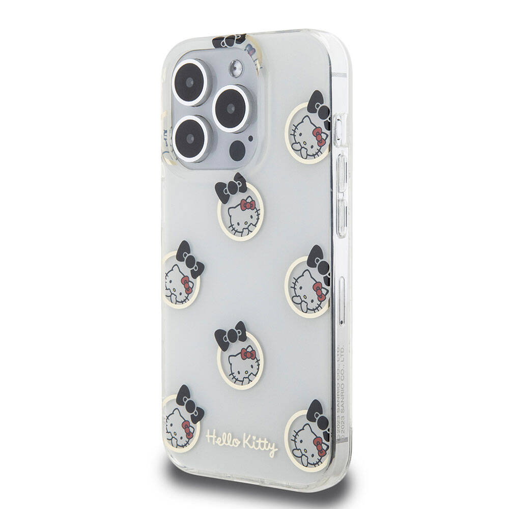 Hello Kitty iPhone 15 Pro Orjinal Lisanslı Elektroplating Kaplama Kabarcık Baskılı Kılıf Hello Kitty iPhone 15 Pro Orjinal Lisanslı Elektroplating Kaplama Kabarcık Baskılı Kılıf